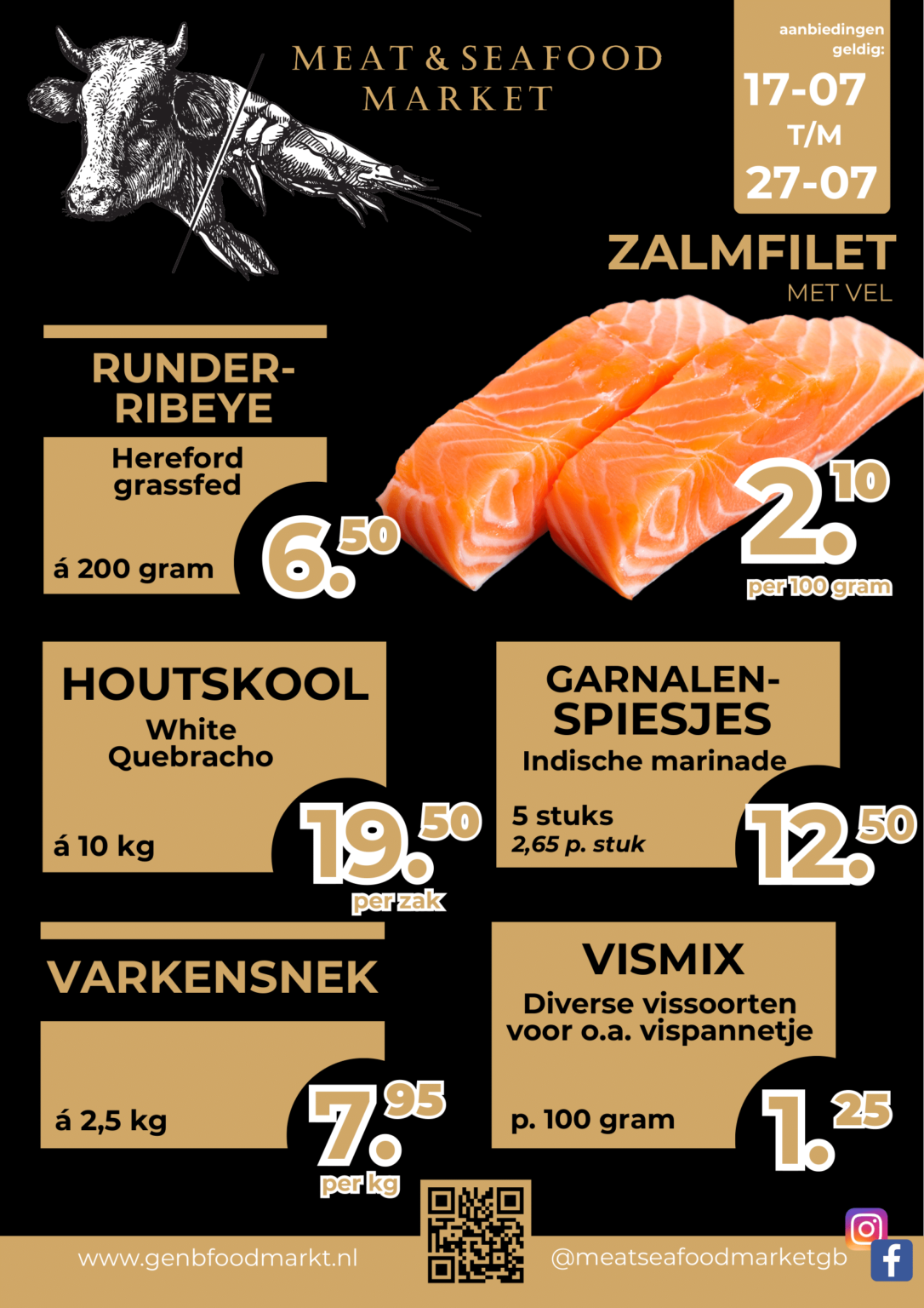 Weekaanbiedingen G&B meat & seafood market
